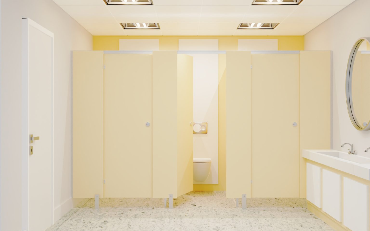 toilet cubicles office